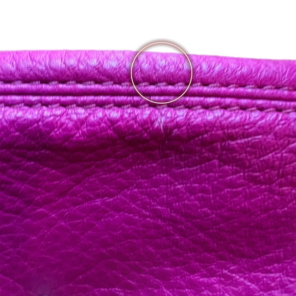 Michael Kors Fuchsia Soft Leather Jet Set Shoulder Bag with Chain Handles - Picture 11 of 11